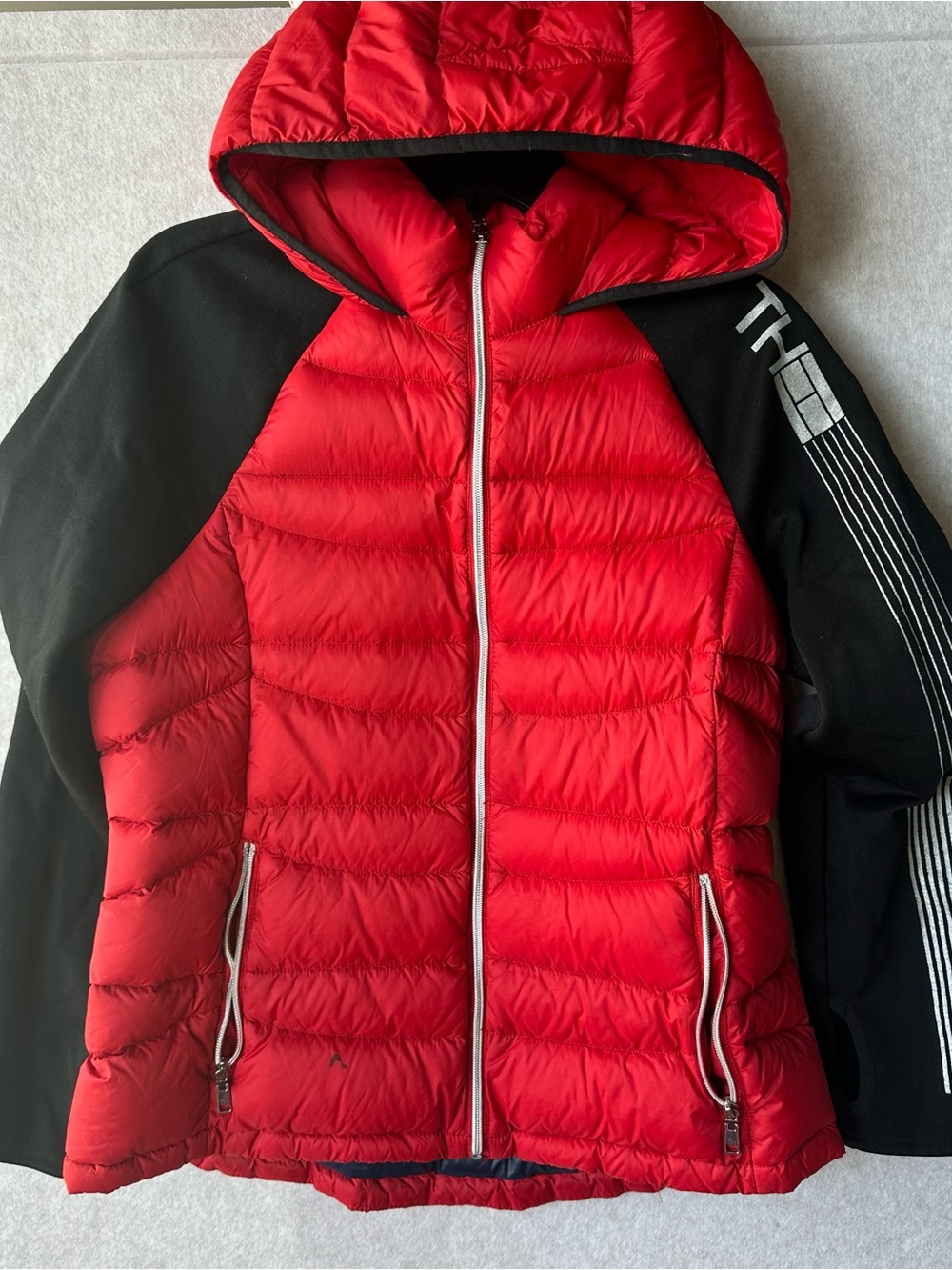 Tommy Hilfiger Women’s Jacket Size L Red Down Feather Puffer